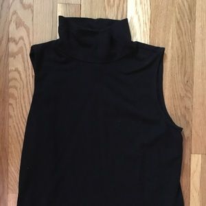 Black Ralph Lauren turtle neck tan top